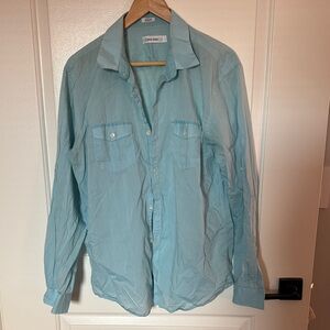 Calvin Klein Sky Blue Casual Shirt